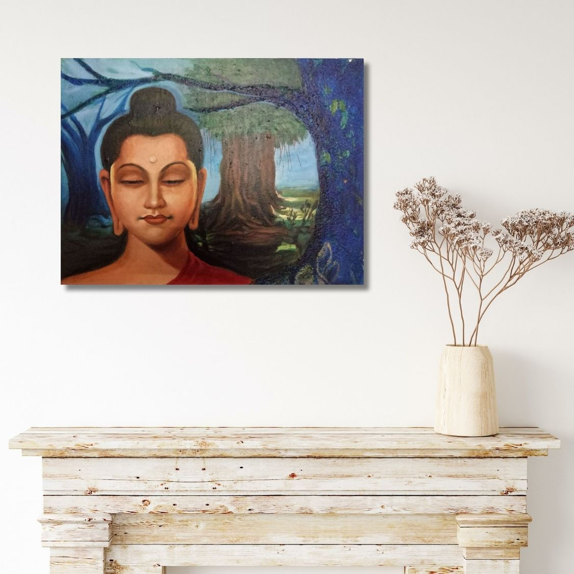 Handmade Buddha Canvas Art