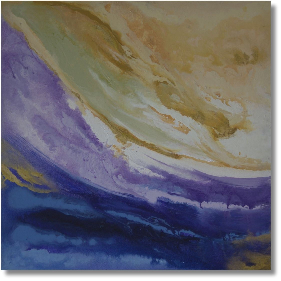 Simple Abstract Wall Painting for Living Room