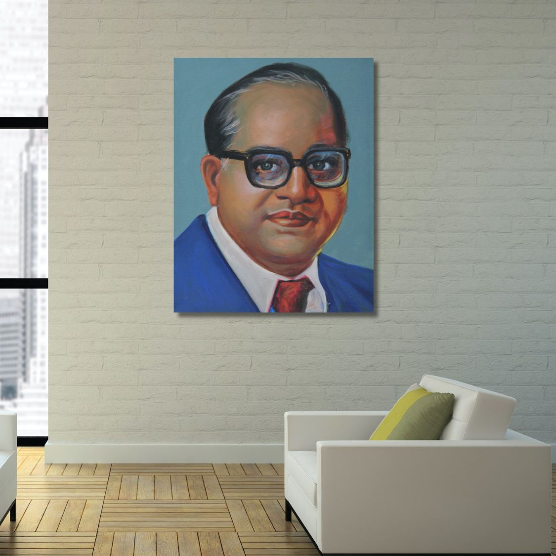 handmade acrylic portrait artwork