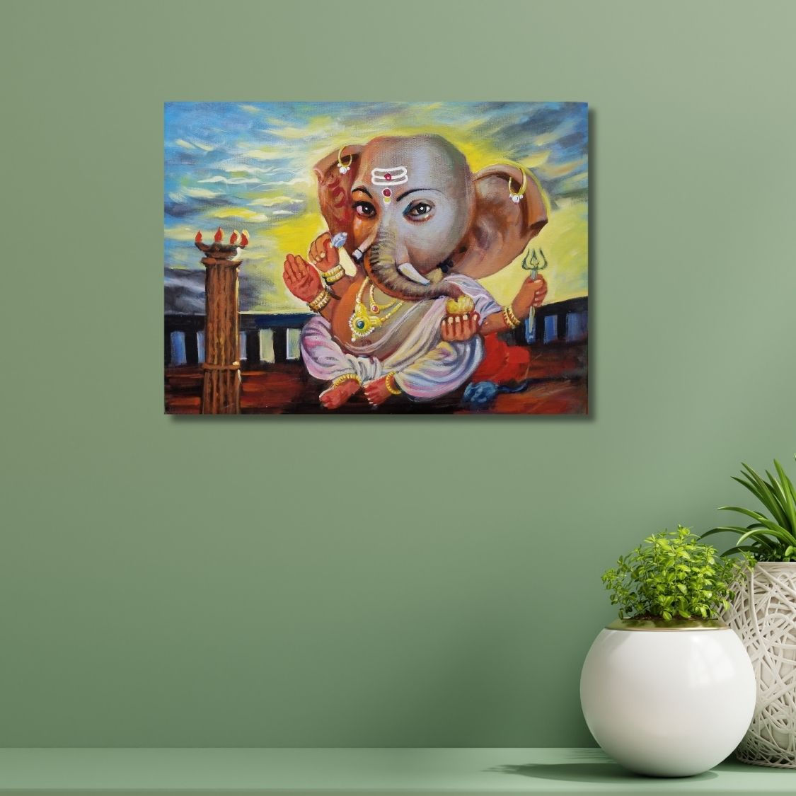 Handmade Lord Ganesha Artwork