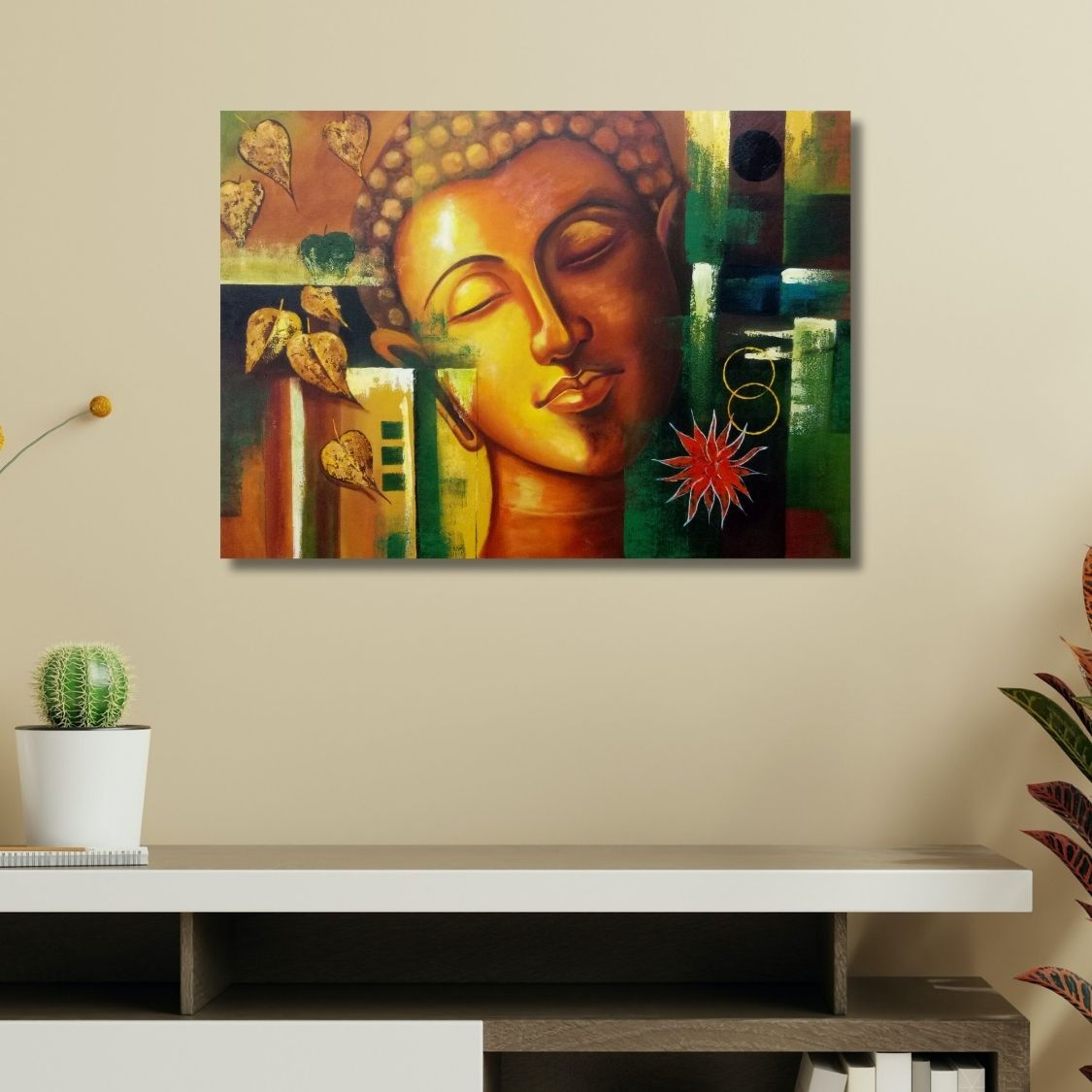 modern buddha painting