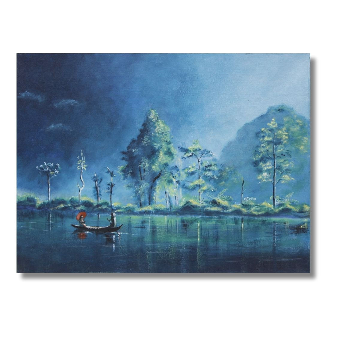 River Acrylic Painting