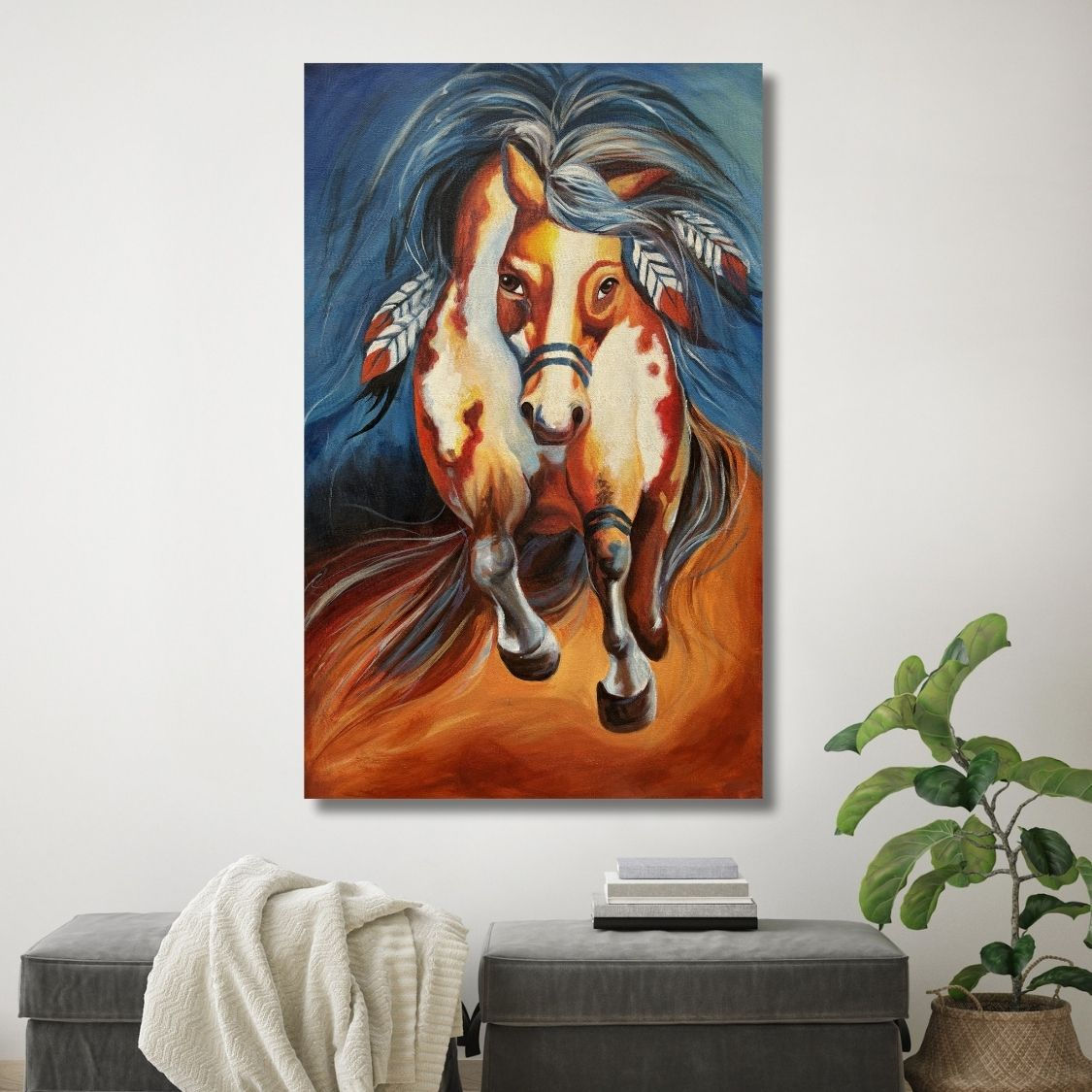 Dynamic Horse Acrylic Art