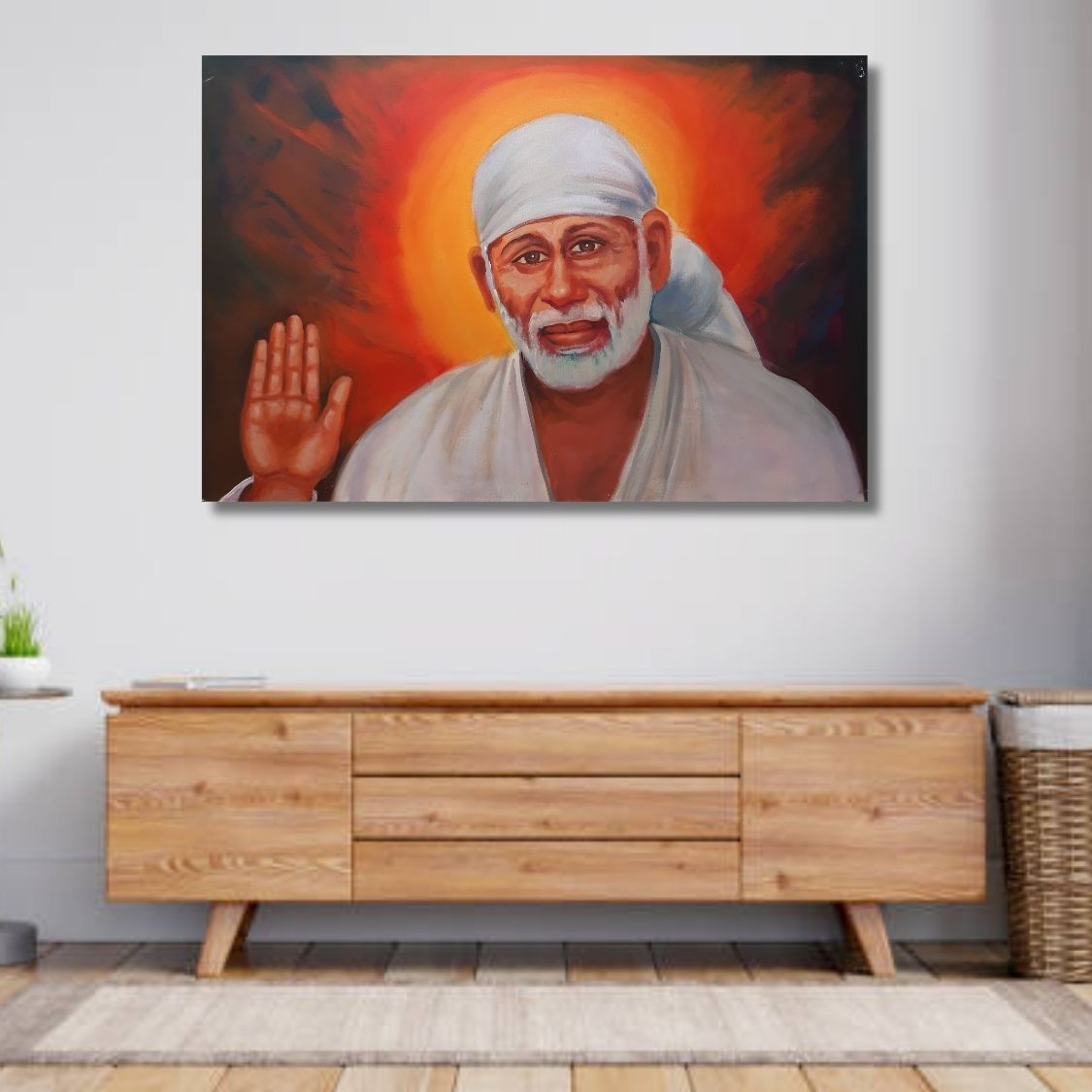 Acrylic Sai Baba Artwork