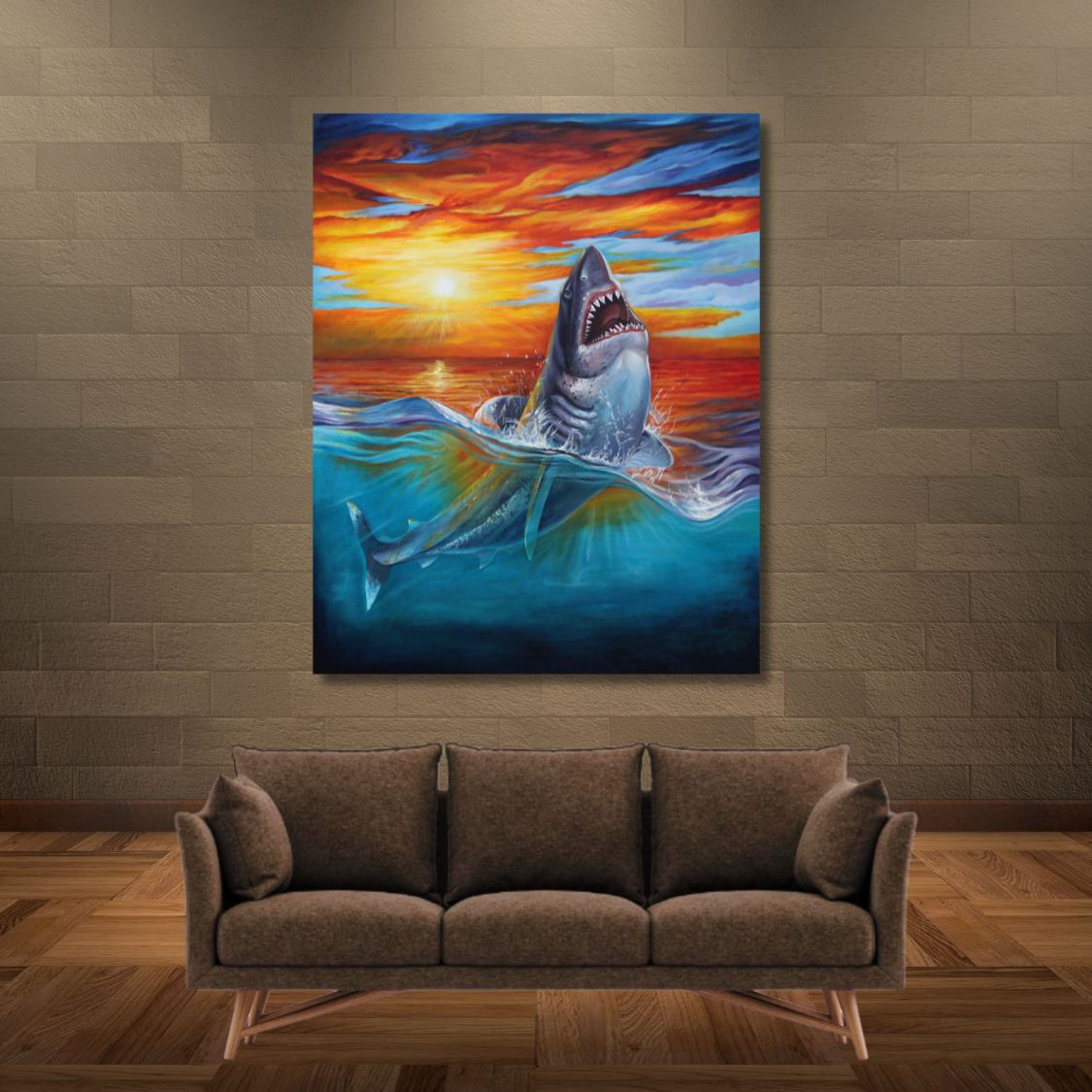 realistic marine art on canvas