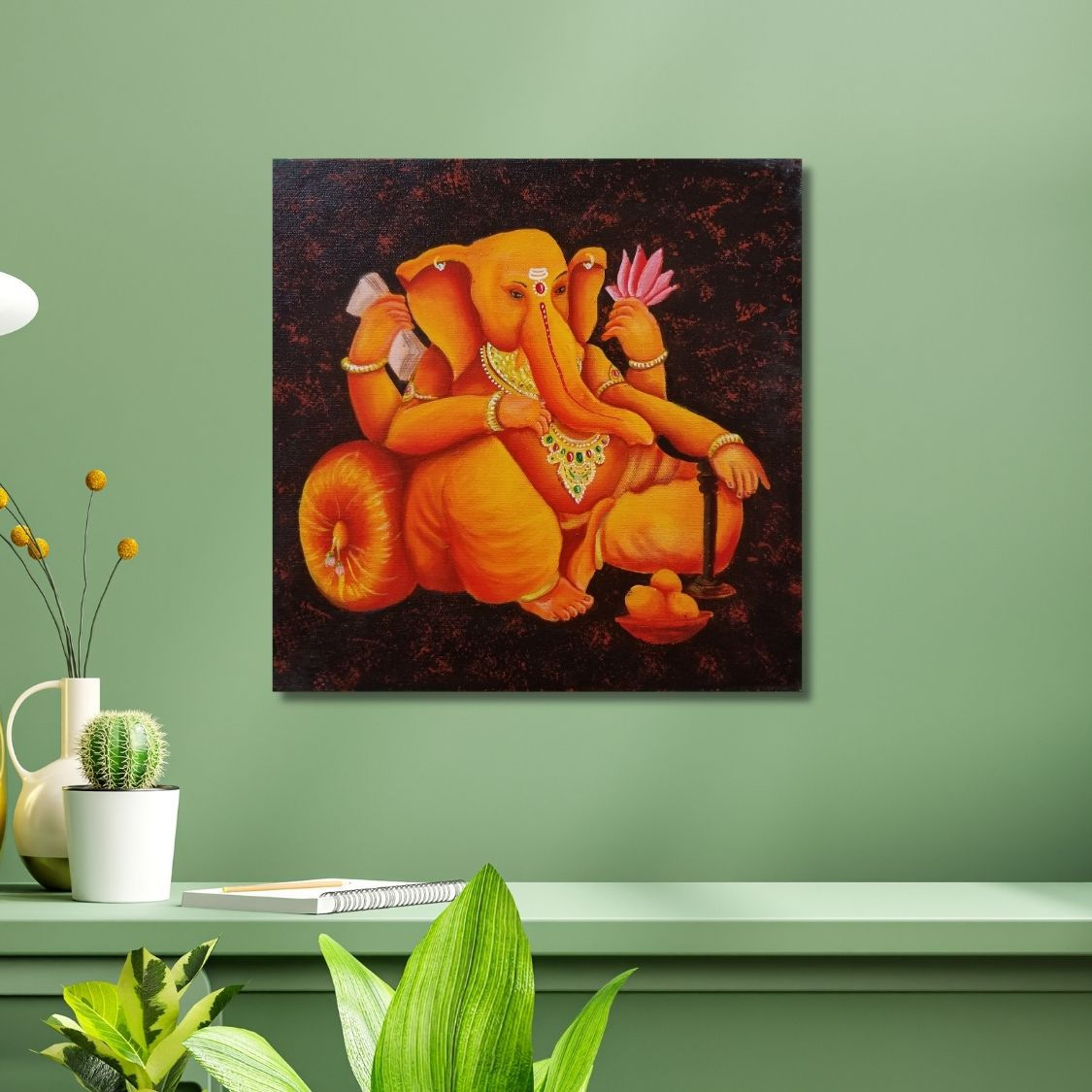 handmade lord ganesha painting