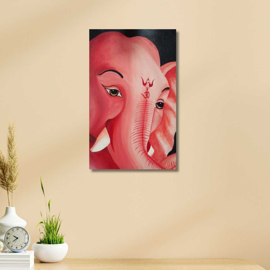 serene ganesha painting for home