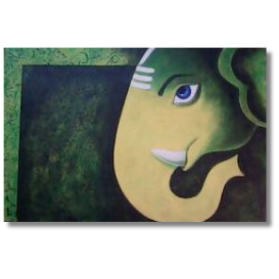modern creative ganesha painting