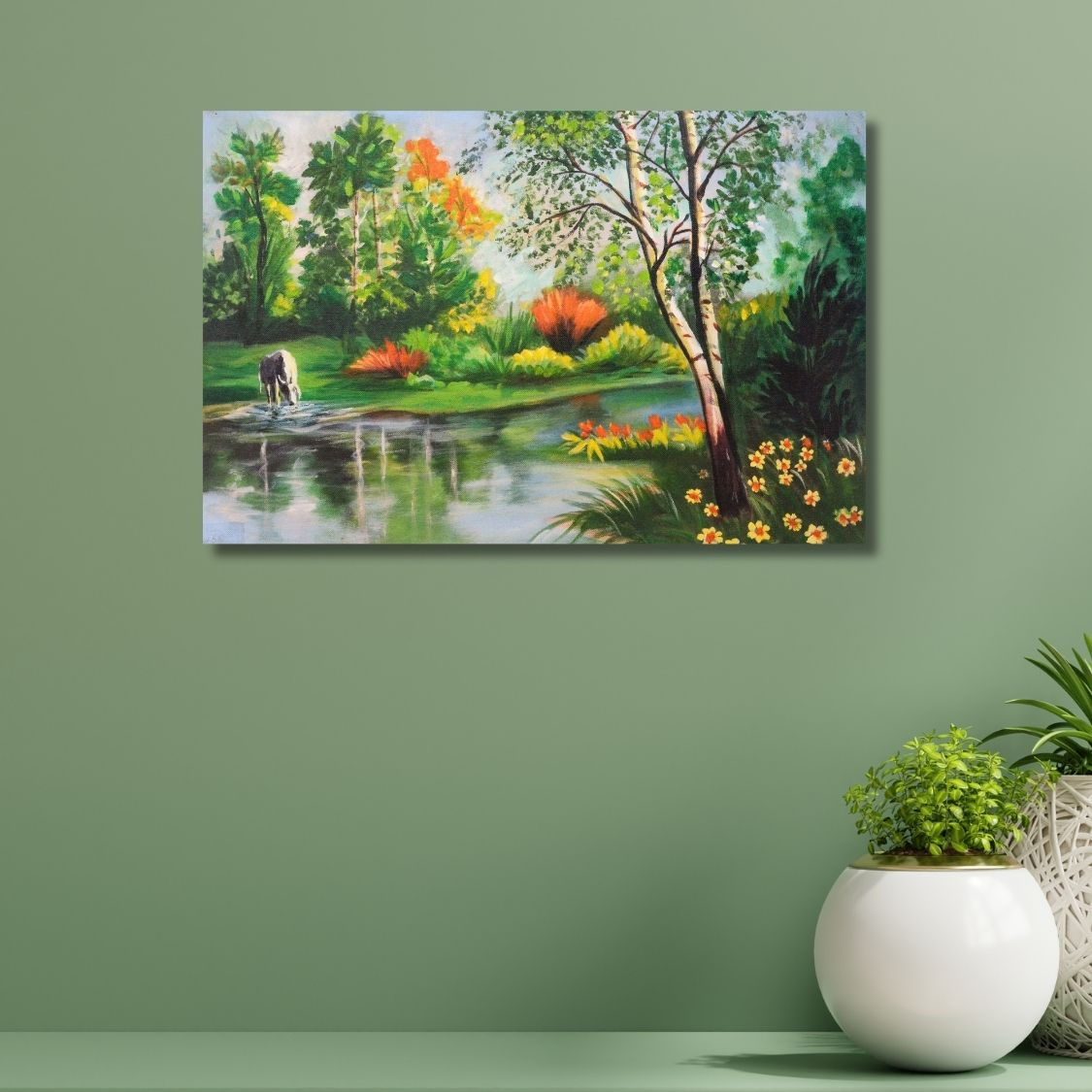 Handmade River Painting