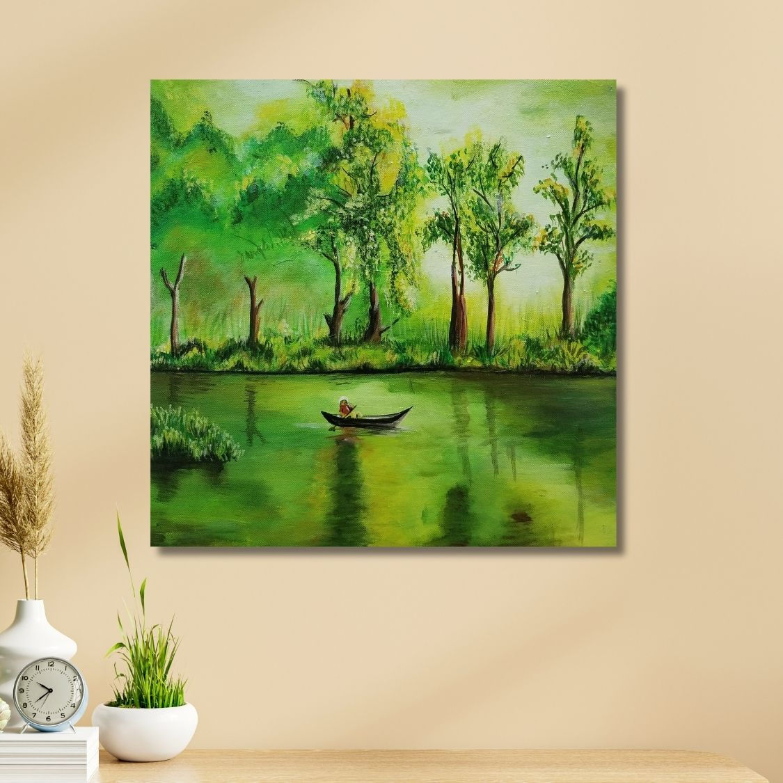 Realistic River Landscape Artwork
