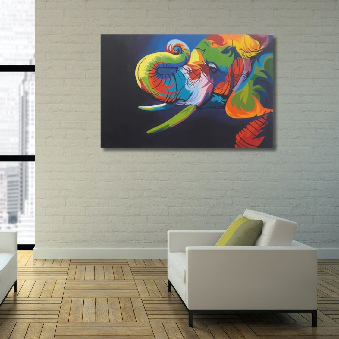 Modern Elephant Artwork for Home Decor