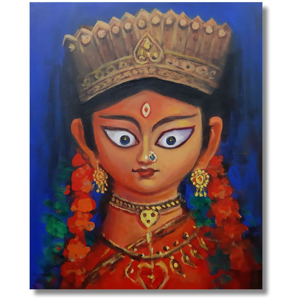 maa durga painting
