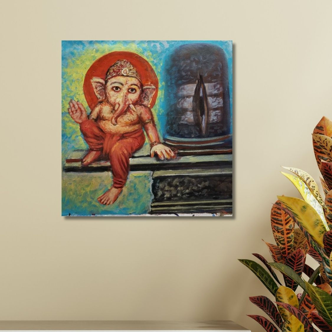 Handmade Ganesha Wall Painting