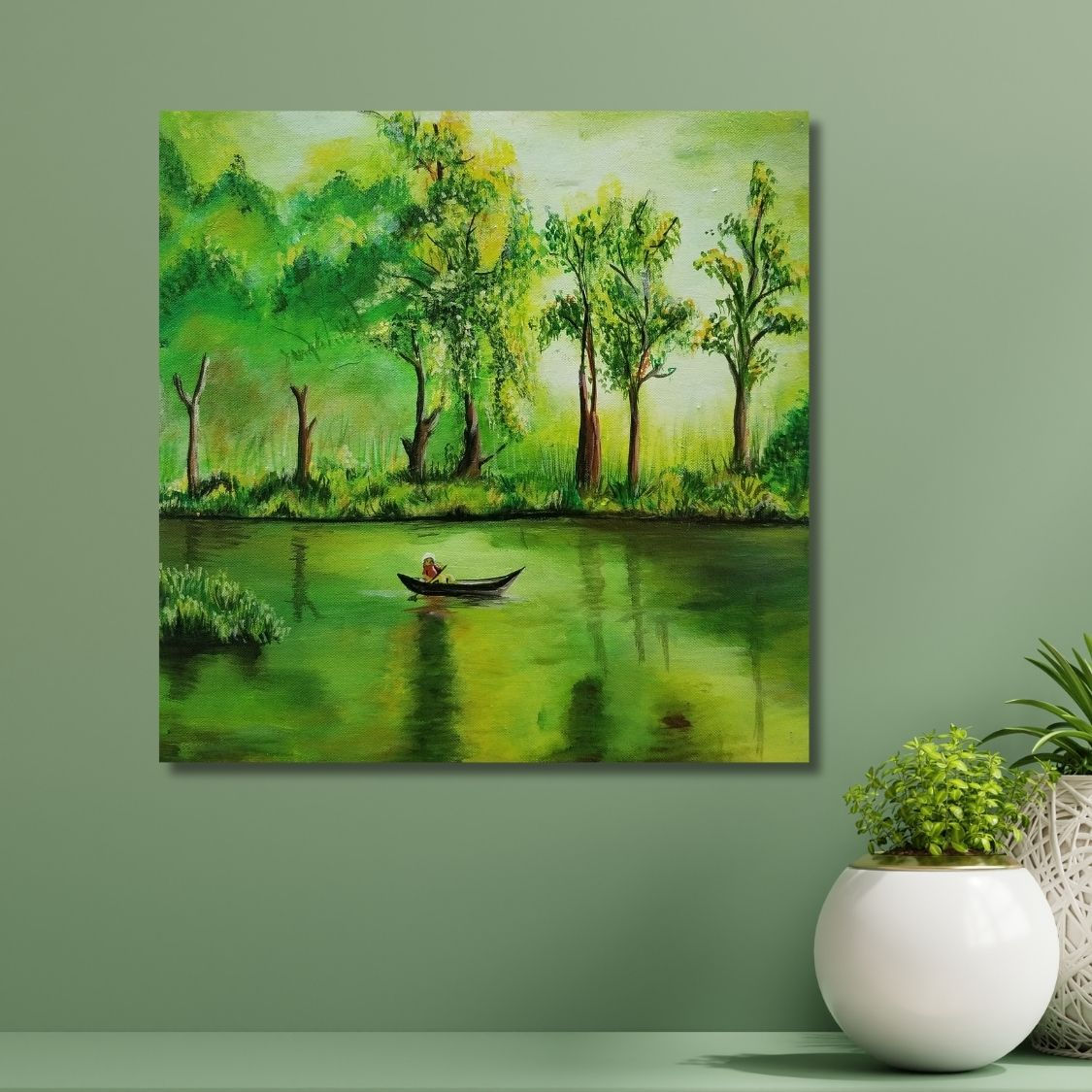 Handmade River Landscape Art