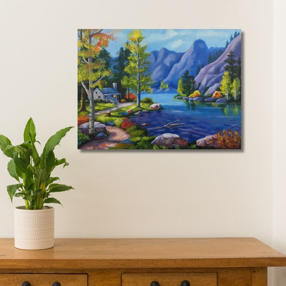 Handmade Mountain Landscape Art
