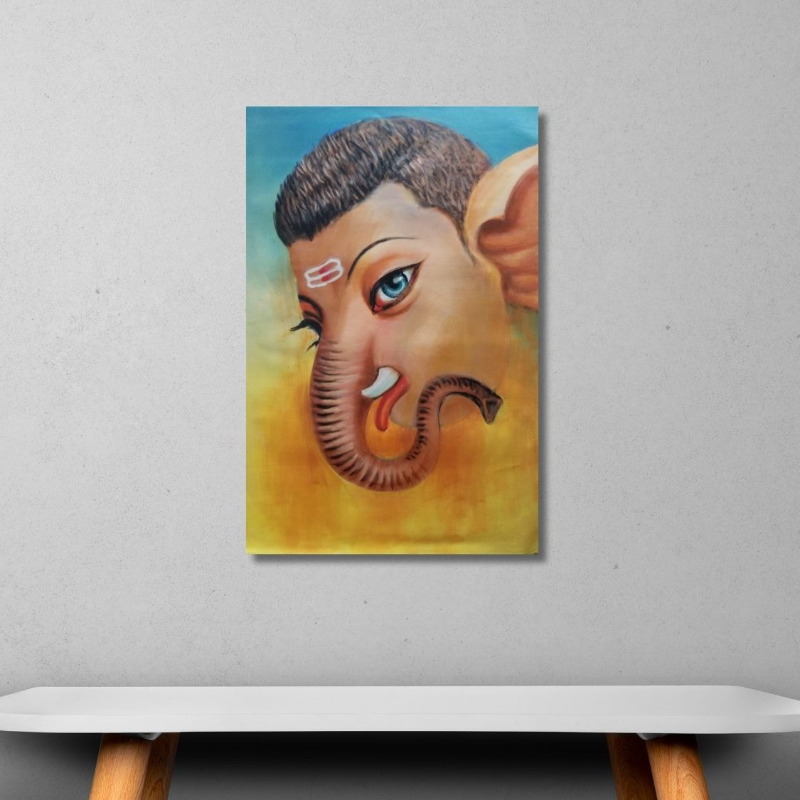 modern lord ganesha canvas
