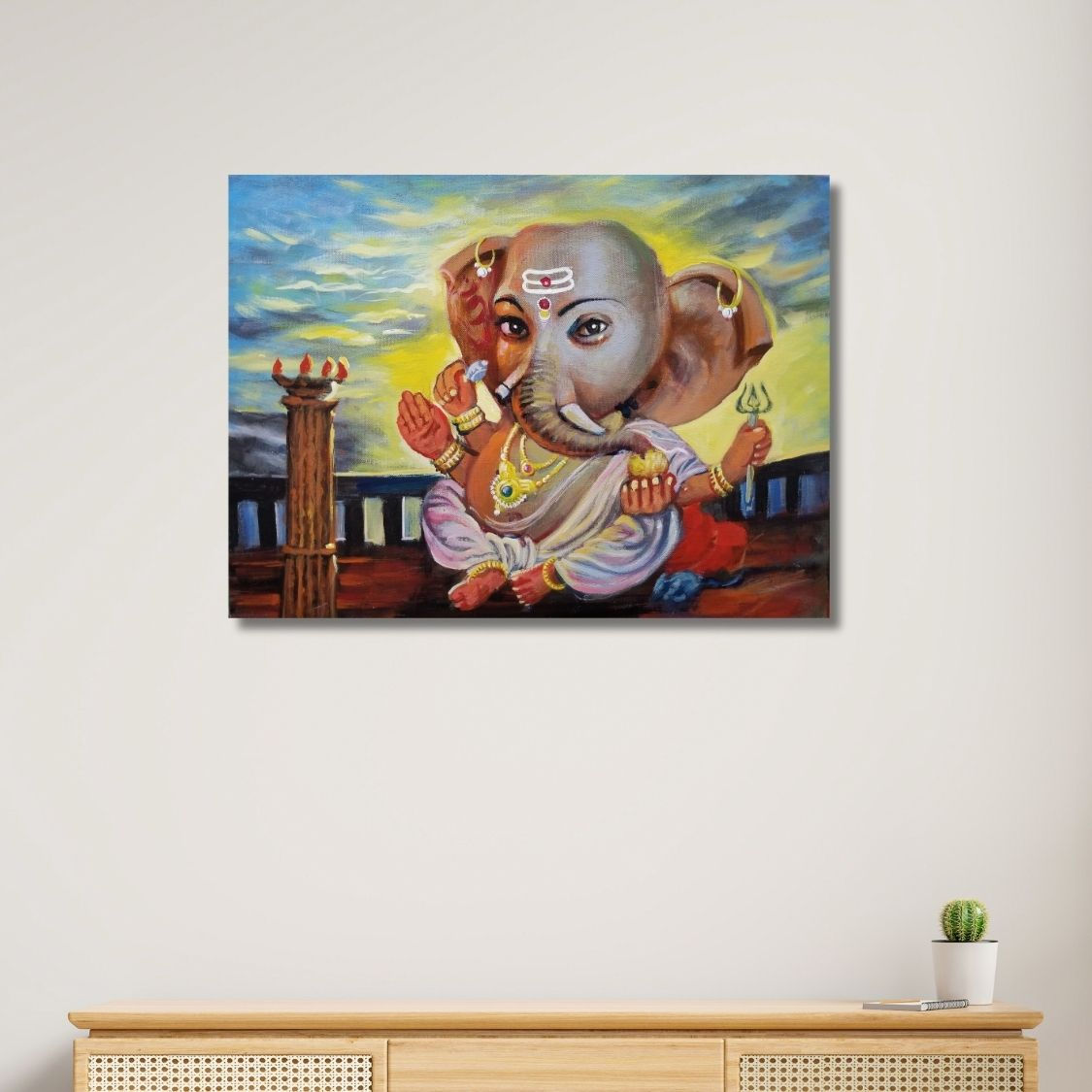 Handmade Ganesh Canvas