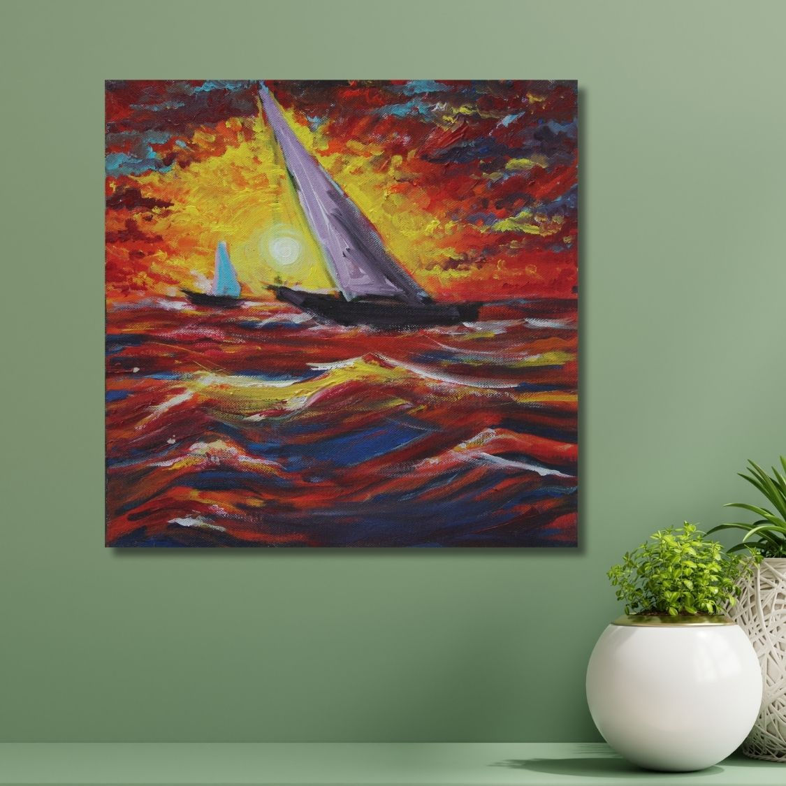 Handmade Sea Wave Artwork