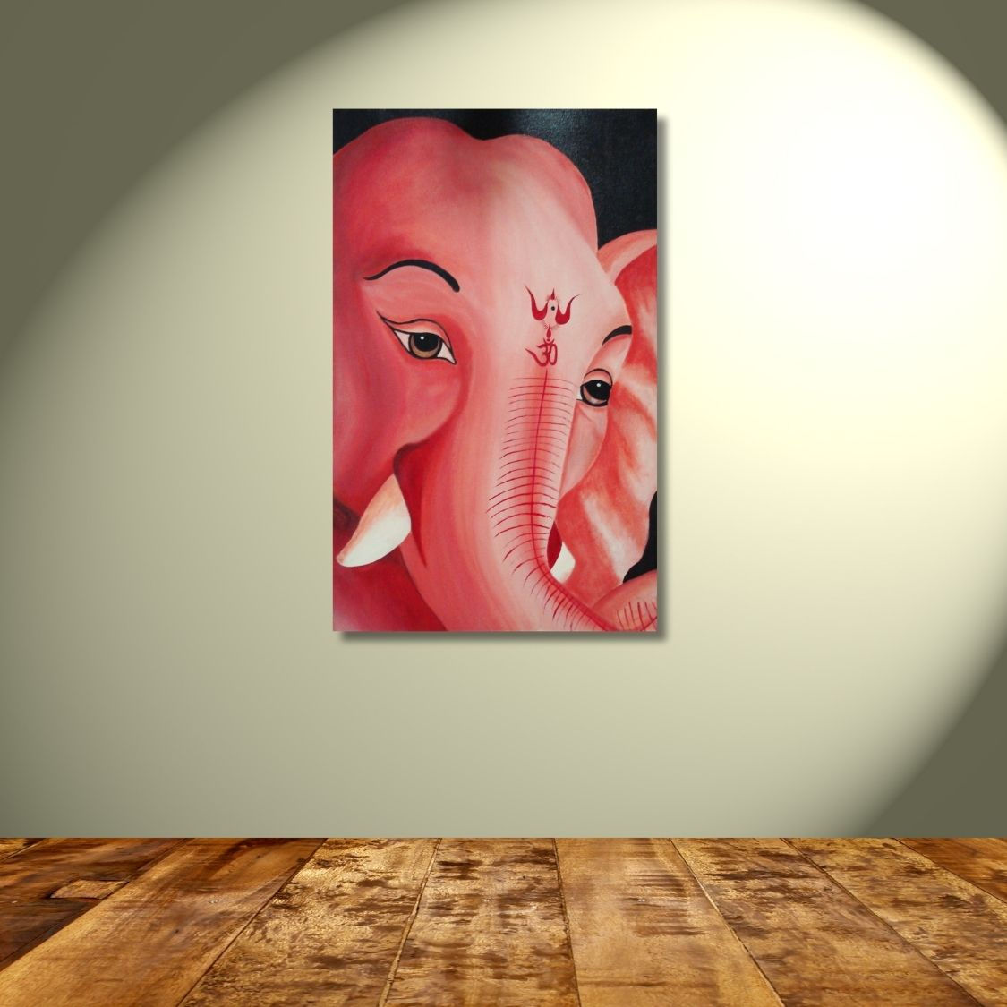 divine ganesha face wall decor