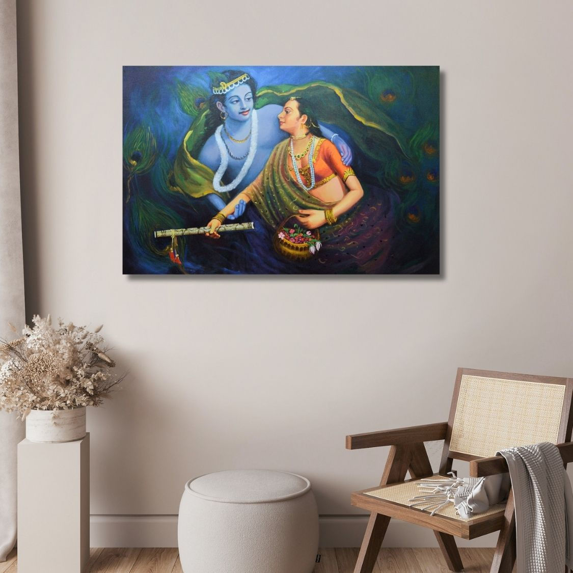 Artistic Krishna Painting for Home