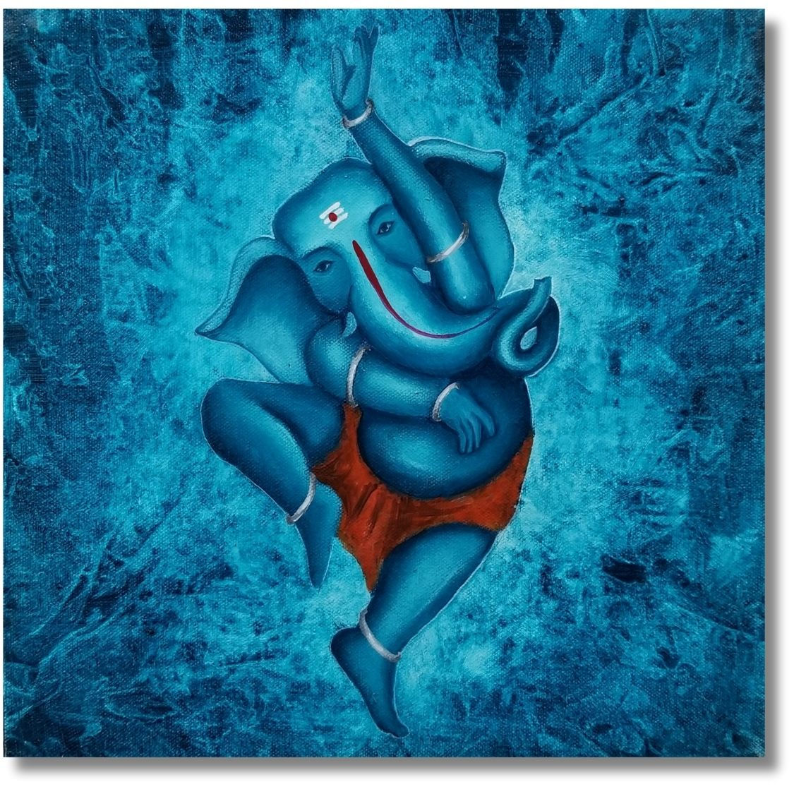 ganpati canvas painting