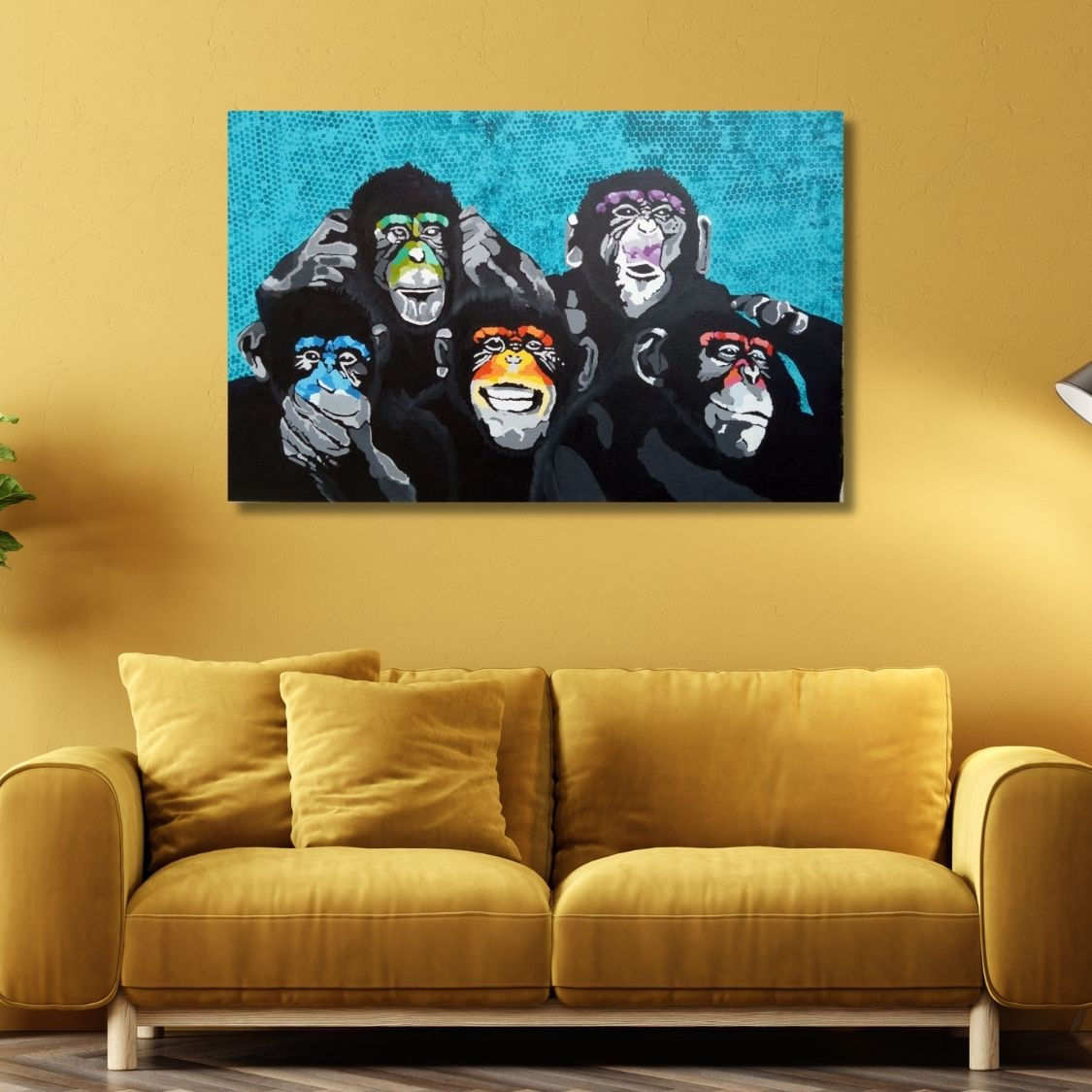 Funky wall décor painting