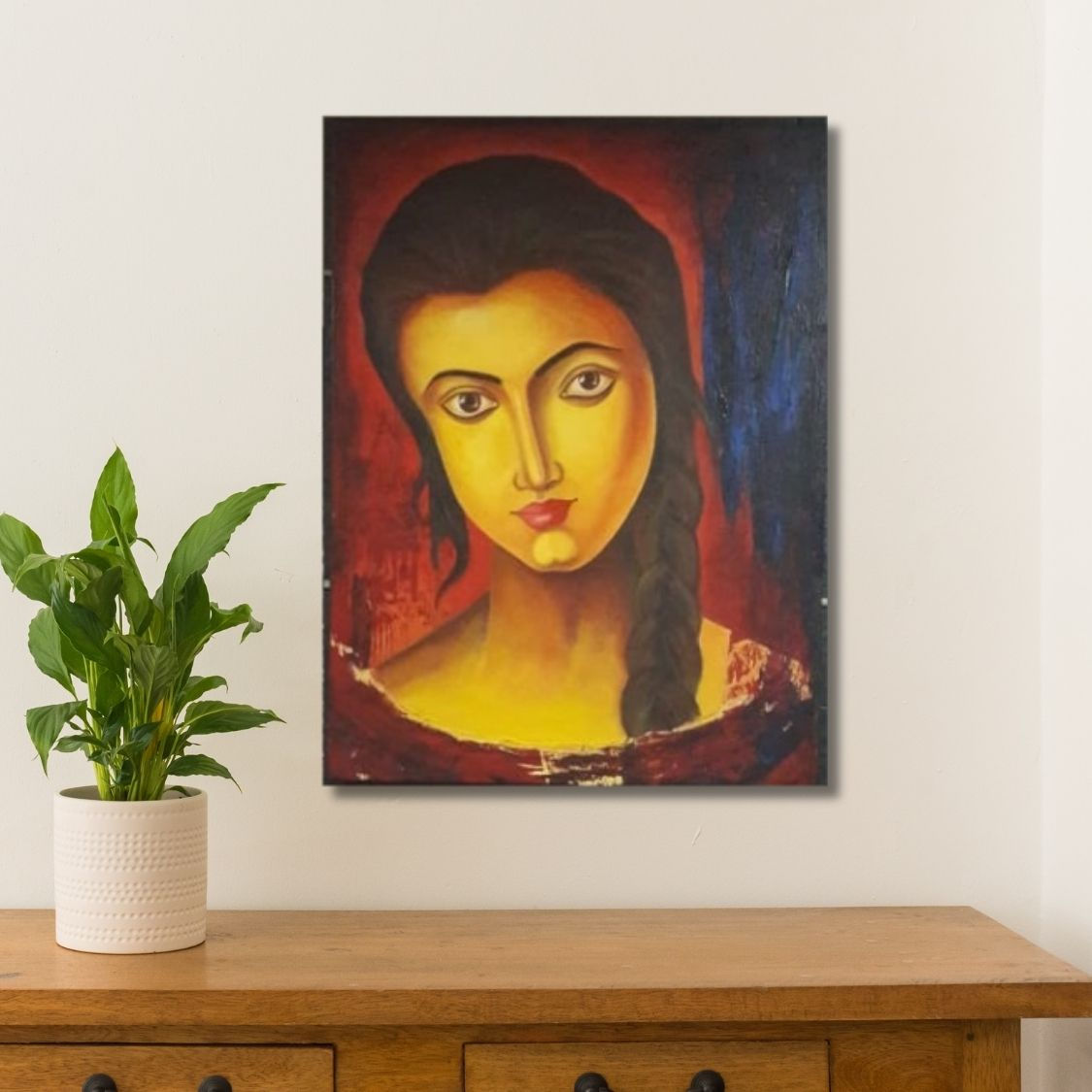 Elegant Woman Canvas Painting