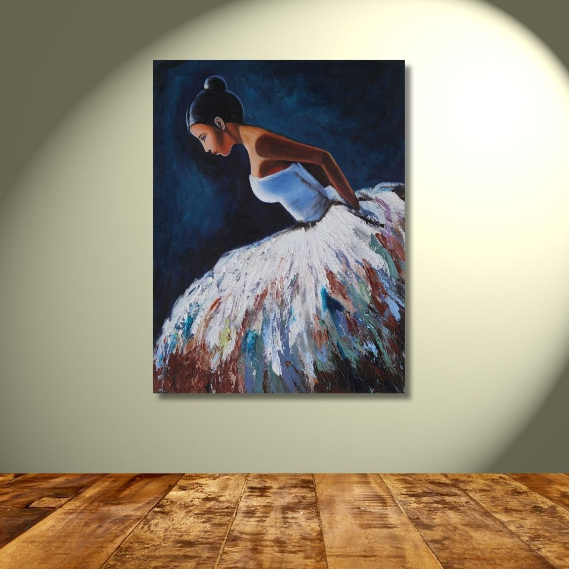 handmade ballet dancer artwork