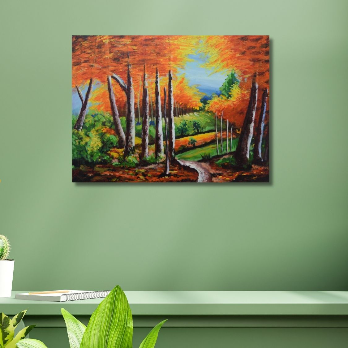 Handmade acrylic scenery canvas