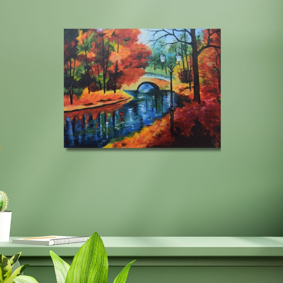 Peaceful River Scene Painting