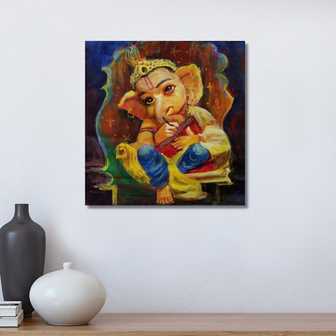 Handmade Modern Ganesha Painting