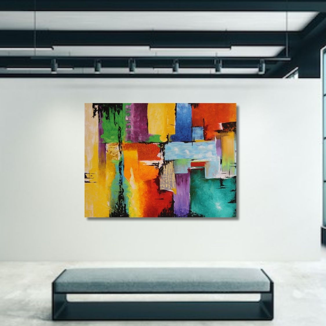 Colorful Acrylic Abstract Painting