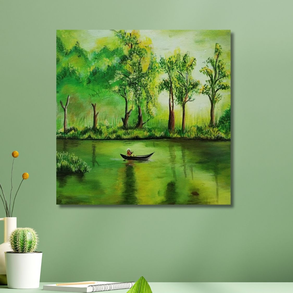 Calm River Canvas Art
