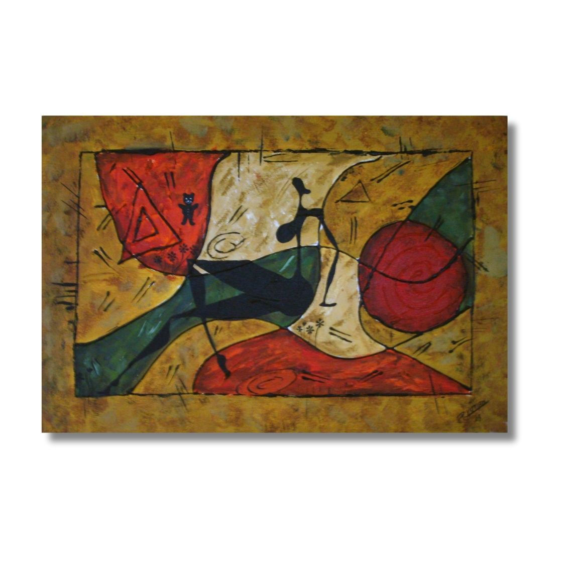 Women Empowerment Abstract Painting Handmade
