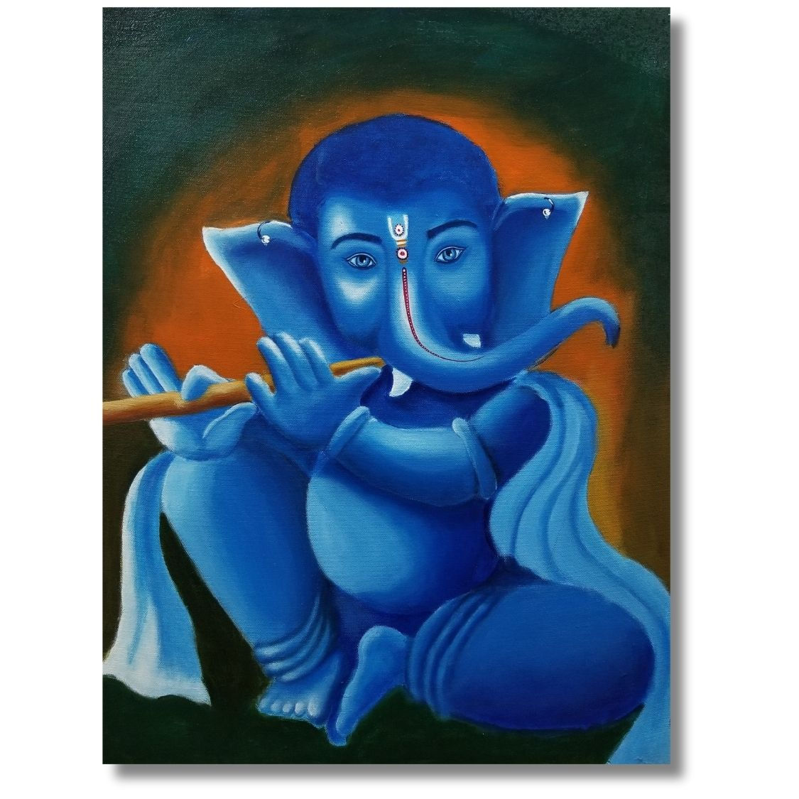 canvas ganesha painting