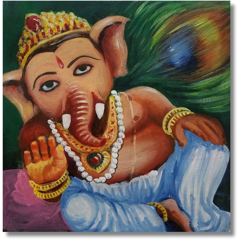 Modern Painting of Lord Ganesha