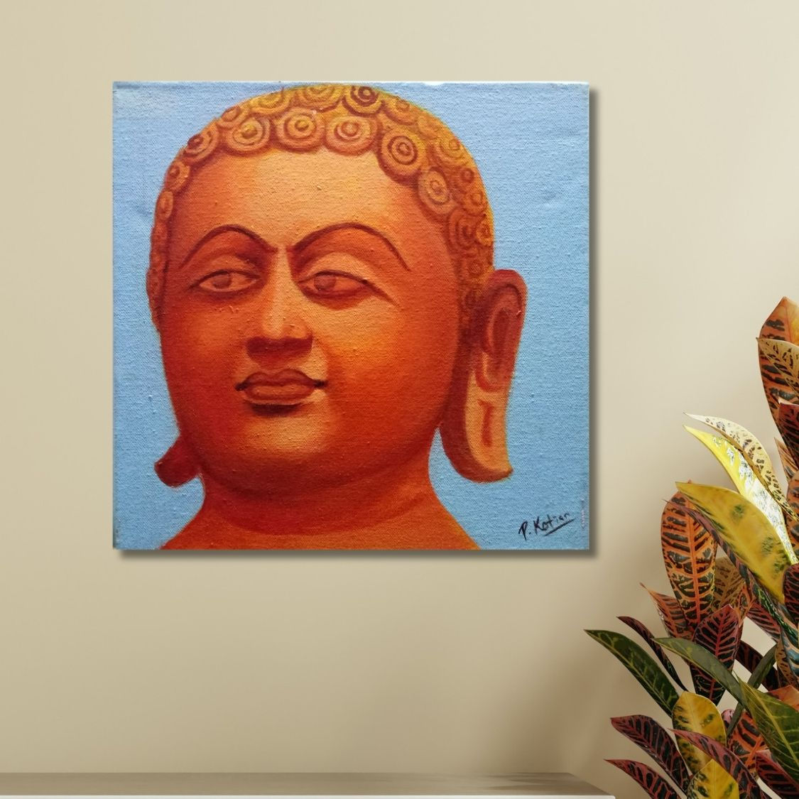 Framed Bahubali Painting for Home Decor