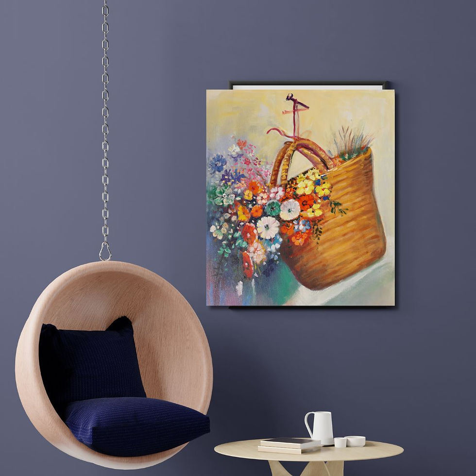 handmade flower painting