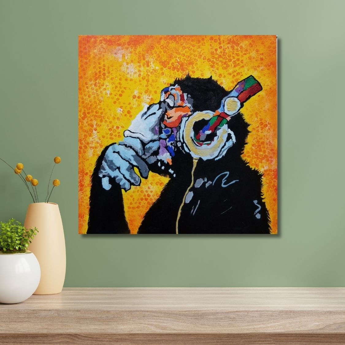 Funky Monkey Wall Painting