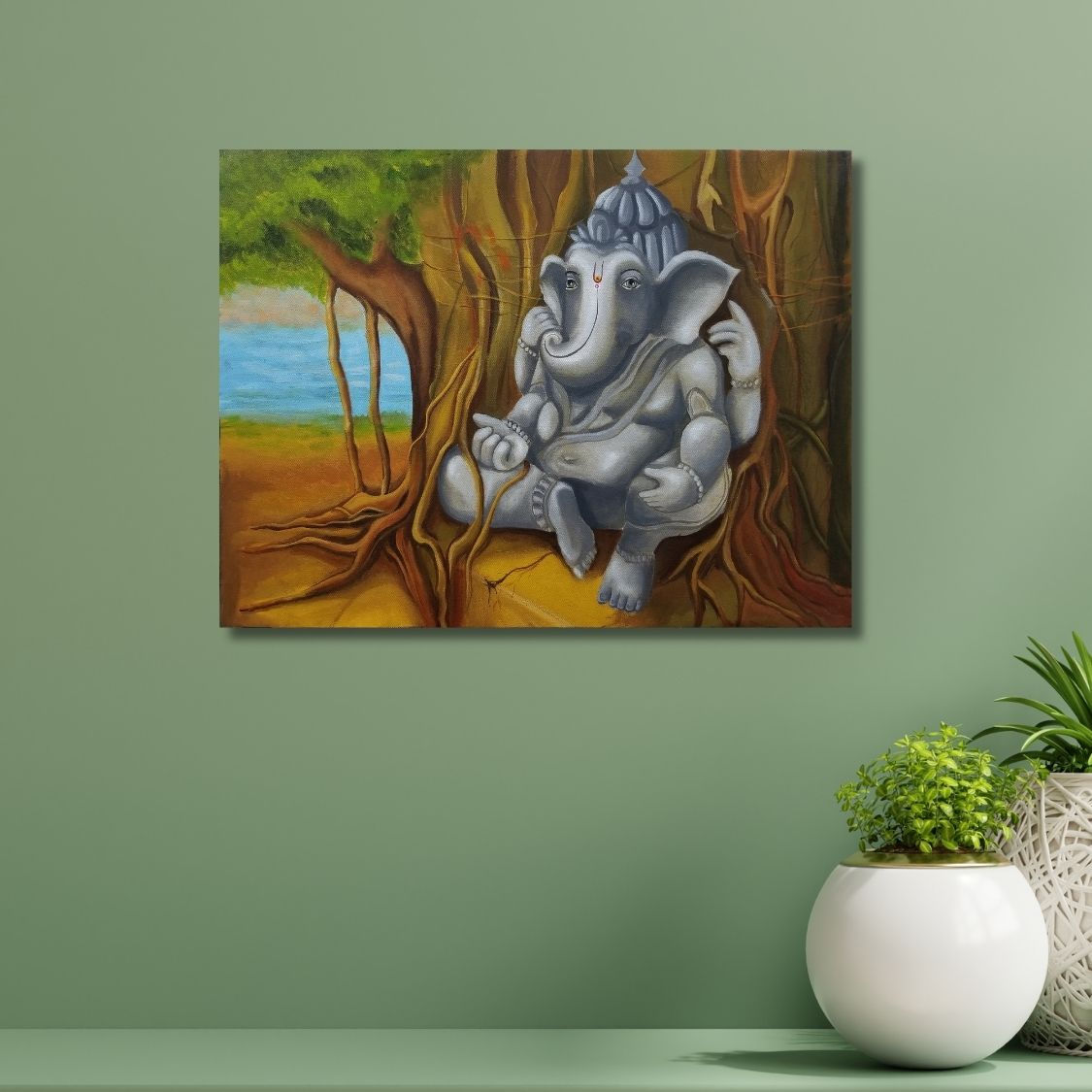 serene ganesha artwork