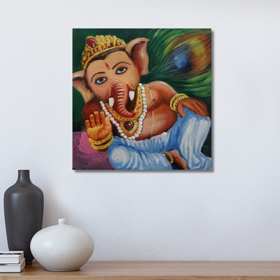 Divine Ganesha Acrylic Art
