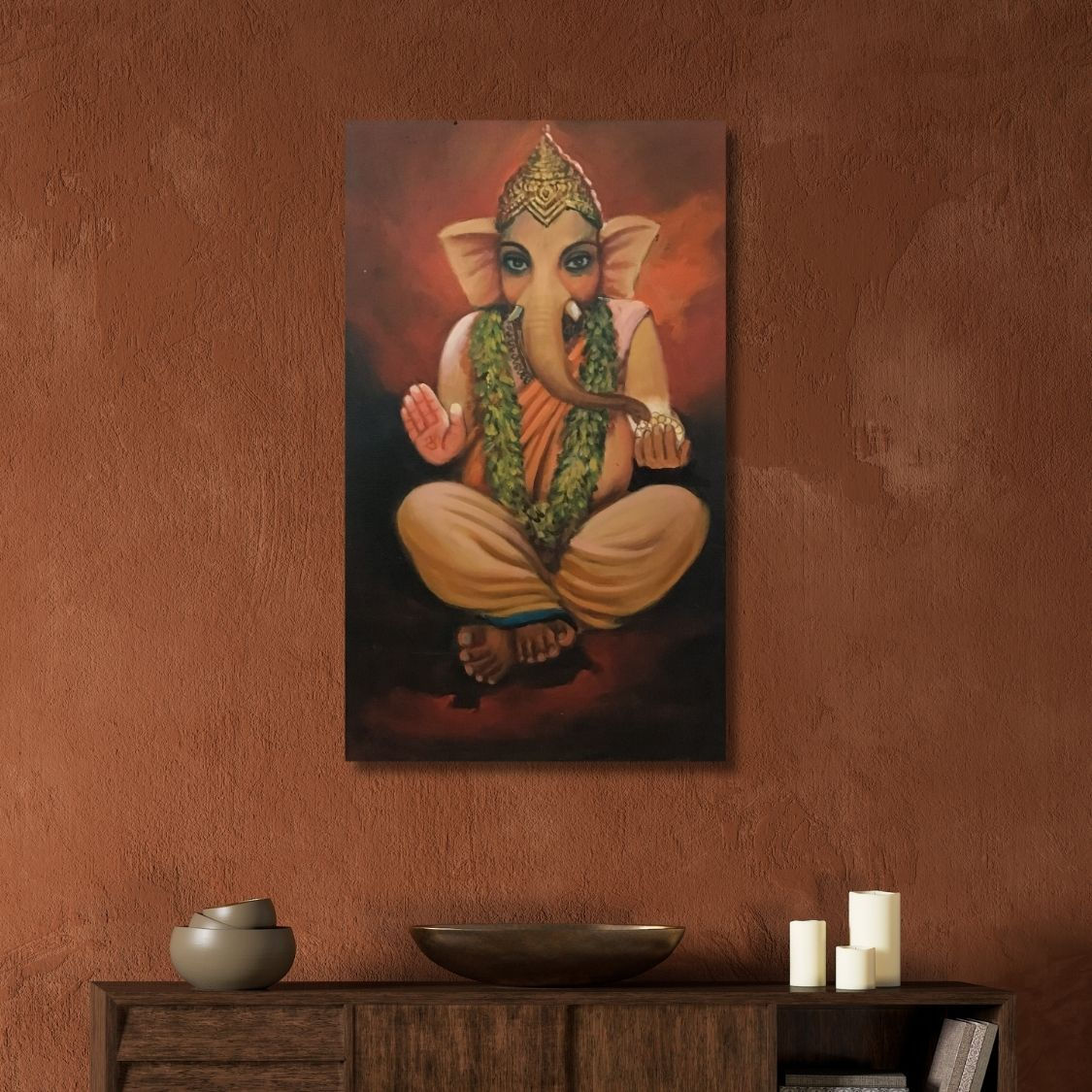 spiritual ganesha wall art