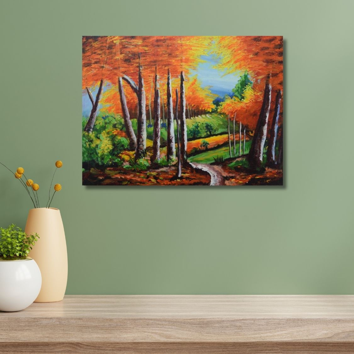 Peaceful nature path artwork