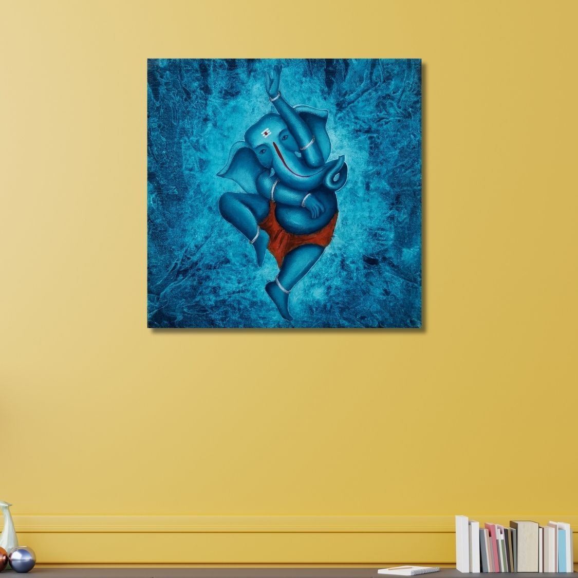 ganpati dancing pose painting
