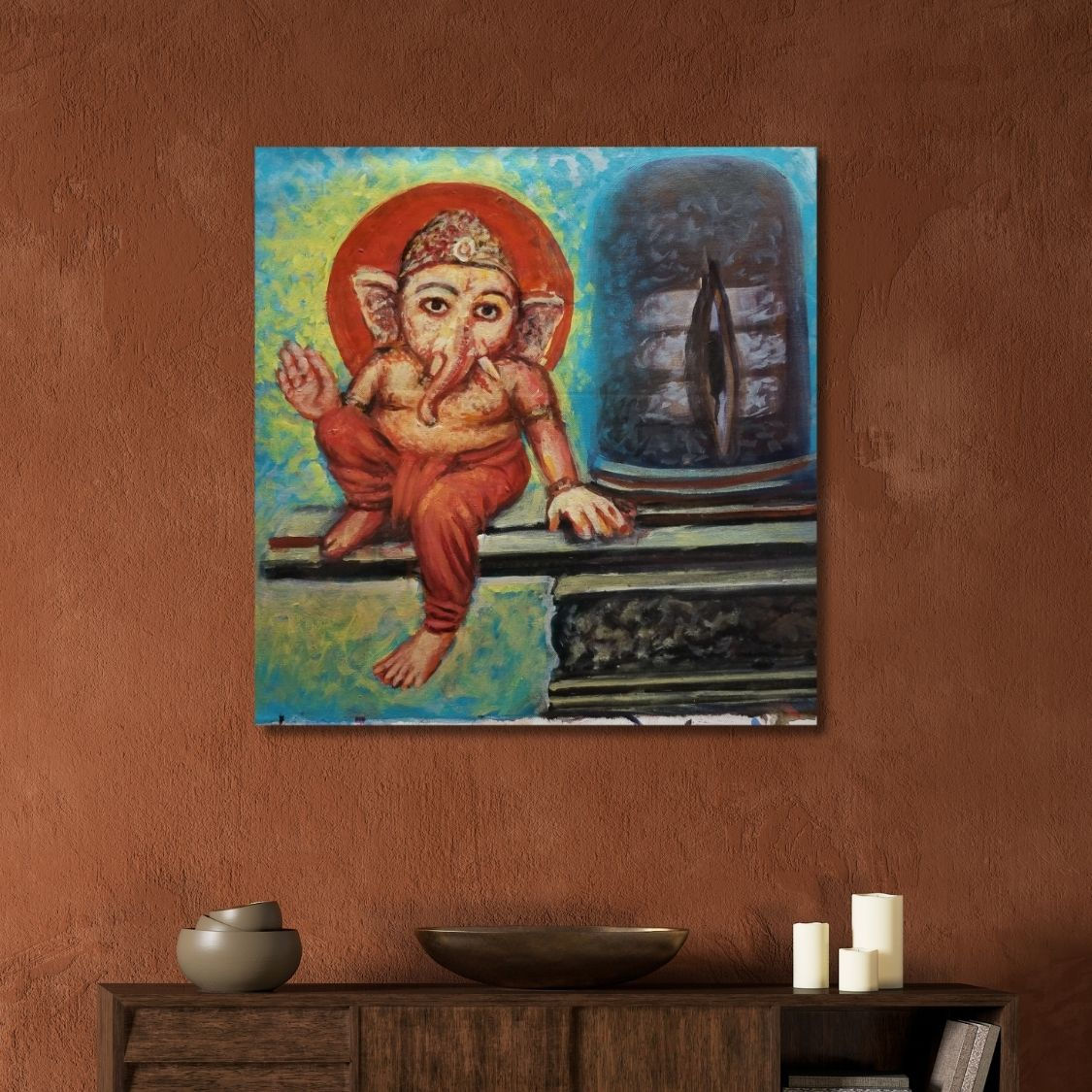 Hindu God Ganesha Painting