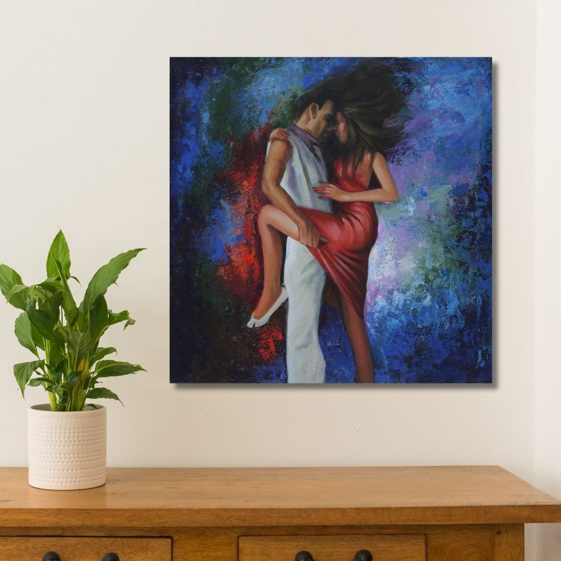 artistic couple dancing artwork