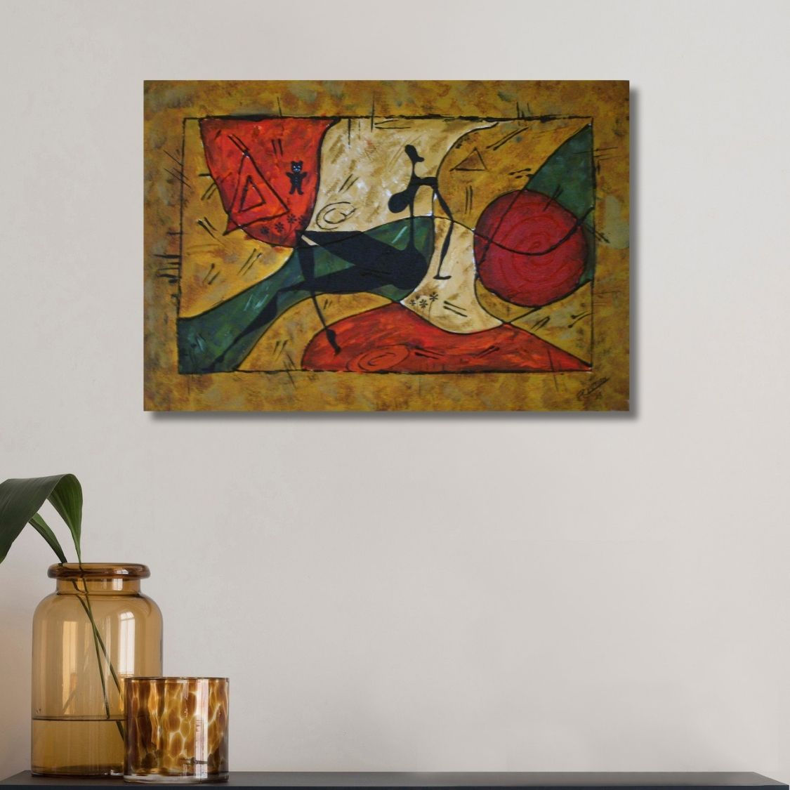 Modern Acrylic Women Art