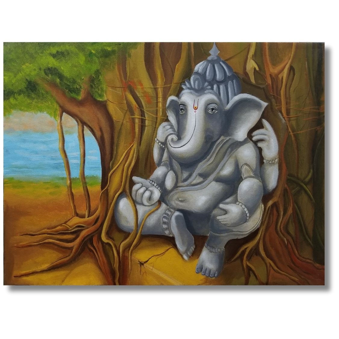 acrylic ganesha painting