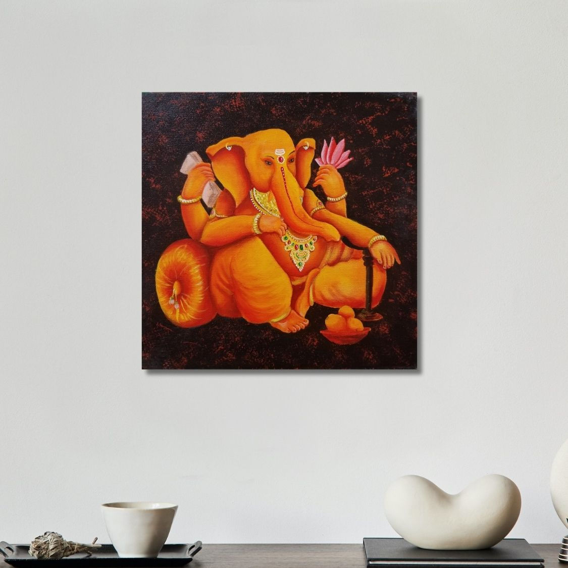 acrylic ganpati canvas