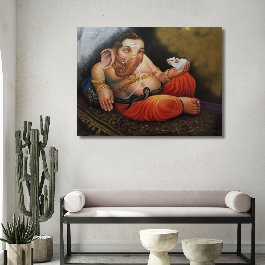 handmade ganpati for living room